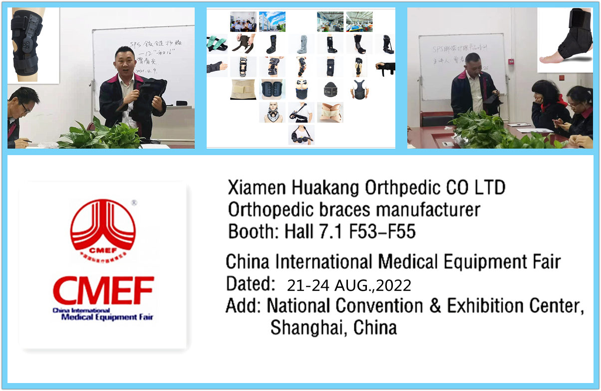 Orthopedic braces show time at CMEF 2022