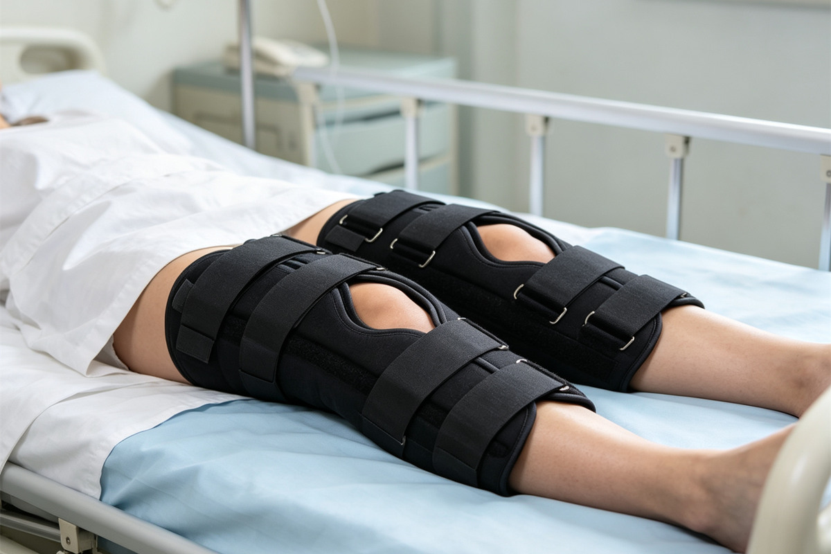 Tri‑Panel Knee Brace immobilizer