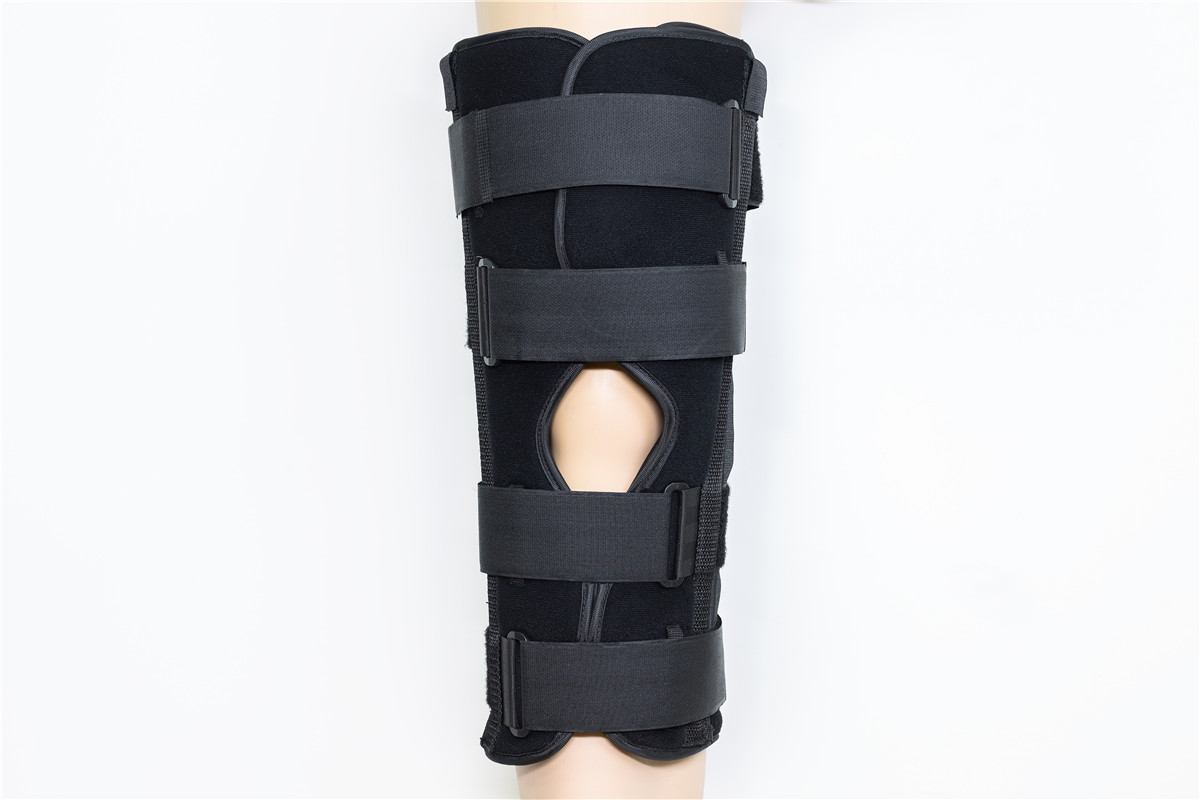 Neoprene tri-panel leg knee immobilization braces
